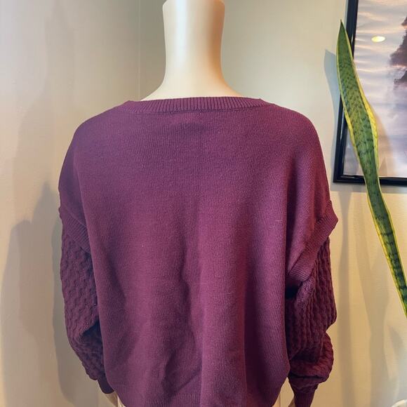 Open Edit Stitch Sleeve Sweater - Picture 7 of 8